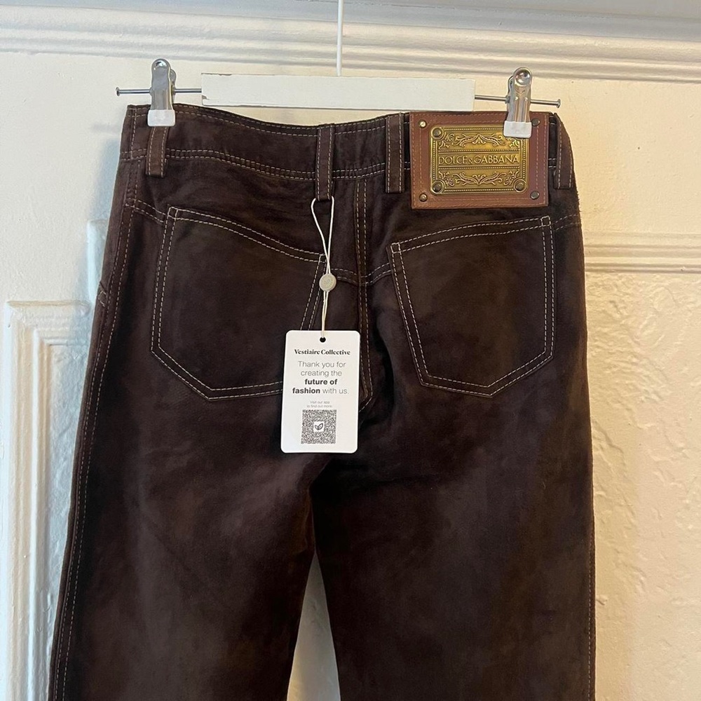 Vintage Dolce & Gabbana suede pants